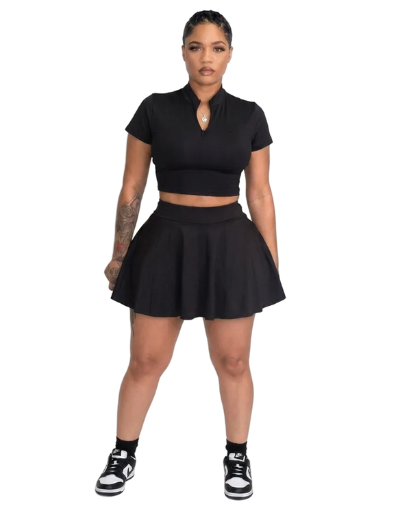 TENNIS GIRL SET (BLACK)